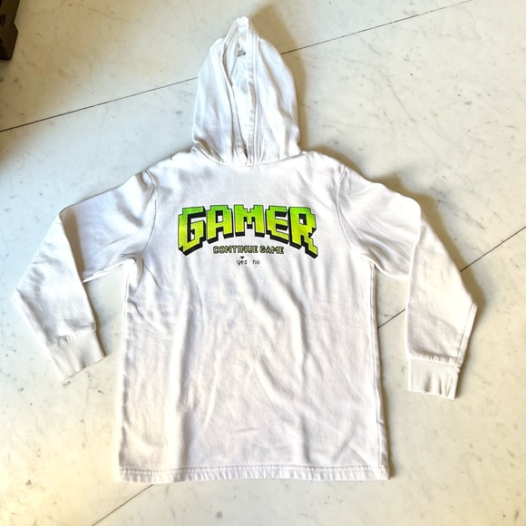 H & M “Gamer” Hoodie Sweatshirt 10/12 - Picture 1 of 4